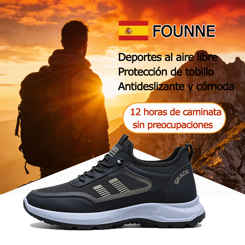 FOUNNE® 【🔥Oferta especial de hoy: 60% de descuento🎁】Zapatillas cómodas para caminar | Zapatillas ligeras y duraderas👟 | Camina sin fatiga durante todo el día | Soporte para el arco del pie | Alivia eficazmente los problemas de los pies✅