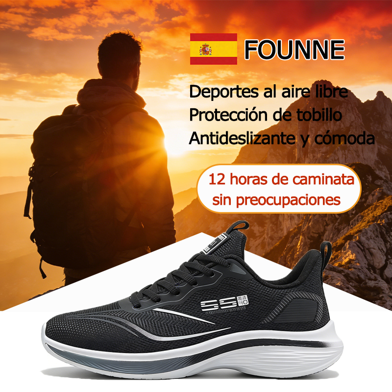 Founne® 【🔥¡Oferta por tiempo limitado, 50% de descuento hoy! ⏰】Zapatillas cómodas para caminar | Súper amortiguación | Alivia el dolor de pies | Impermeables y antideslizantes | Corrigen la marcha👟