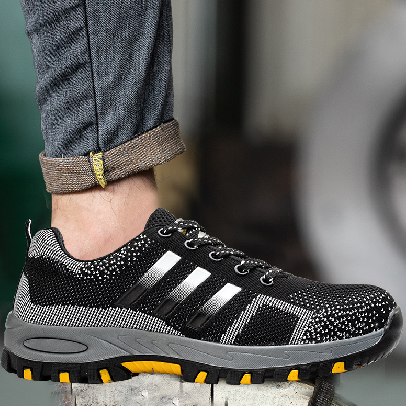 Botas de trabalho para homem com biqueira de aço