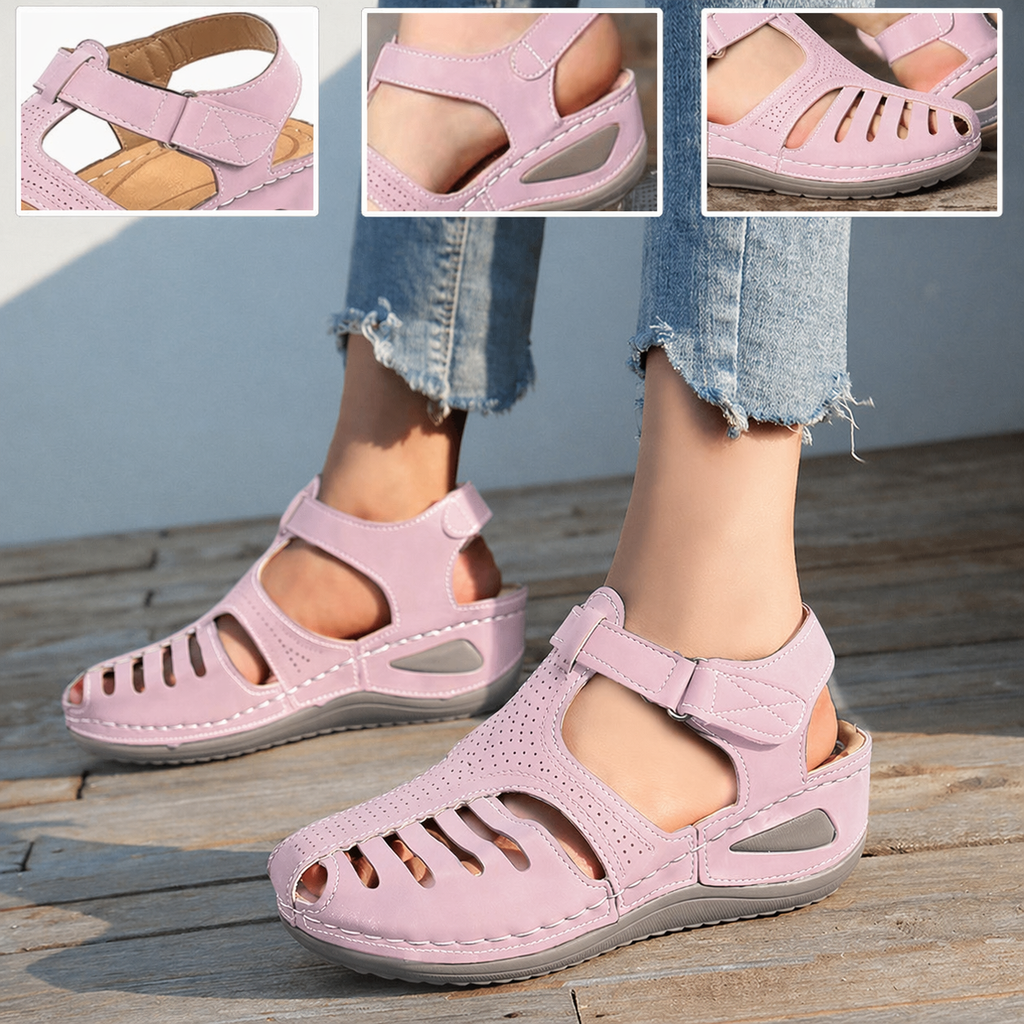 Zapatos ortopédicos FOUNNE® 【🔥 Oferta por tiempo limitado🎁】Sandalias de verano: Diseño ergonómico con construcción calada, cómodas y transpirables, alivian el dolor ✅
