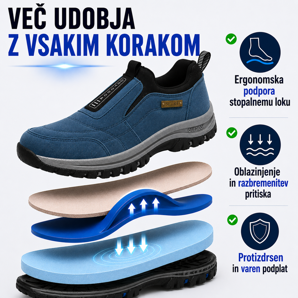 🎁50 % popusta danes – ne zamudite! 👞 Moški ortopedski semiš čevlji ✅ Lajša bolečine v stopalih ✅ Podpora za stopalni lok: Celodnevno udobje
