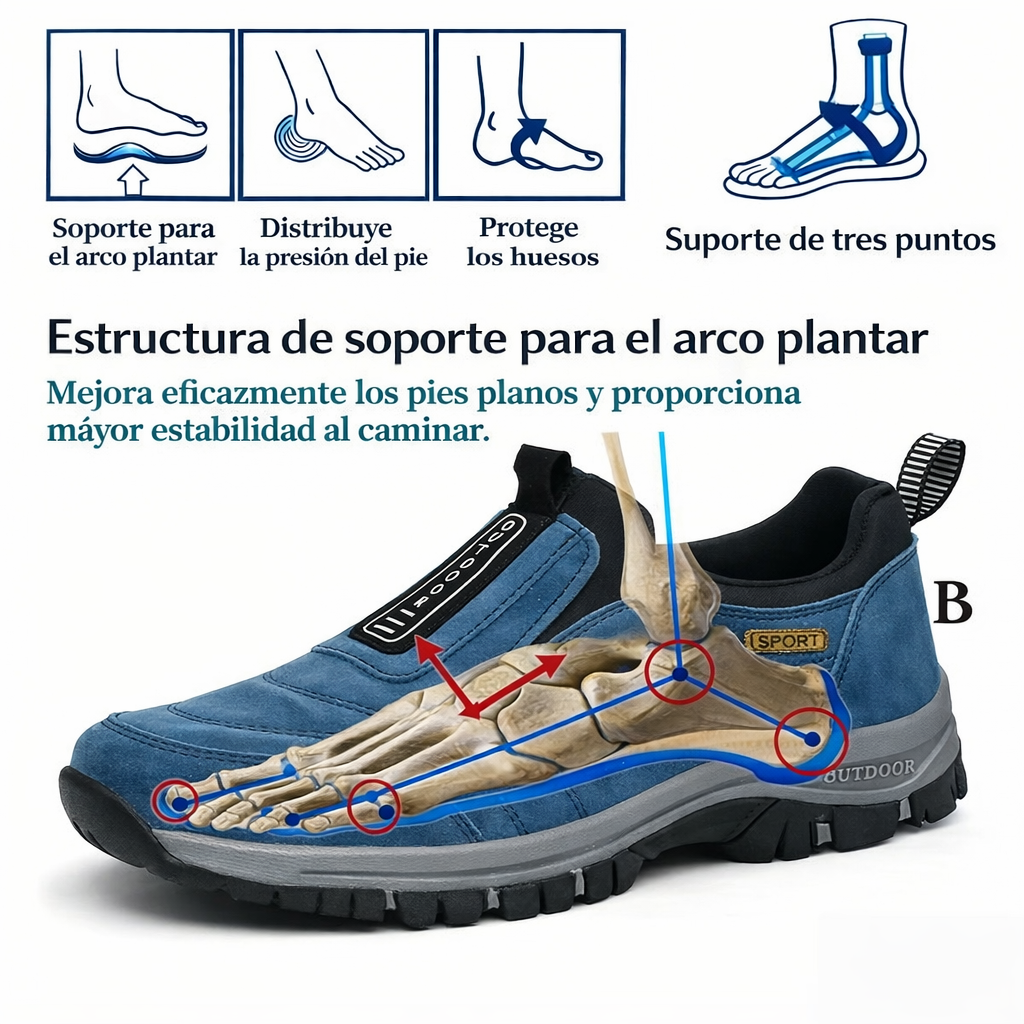 FOUNNE® 【🔥Oferta especial de hoy: 60% de descuento🎁】👞Zapatos ortopédicos de gamuza para hombre ✅ Alivian el dolor de pies ✅ Soporte para el arco: comodidad durante todo el día👟
