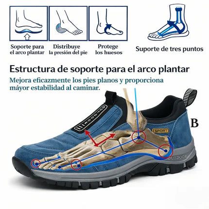 Zapatos ortopédicos FOUNNE® [🔥Oferta a mitad de precio🎁] Zapatos cómodos para caminar👟 Soporte para el arco | Alivia eficazmente el dolor de pies, el dolor de arco y la fatiga de las piernas✅