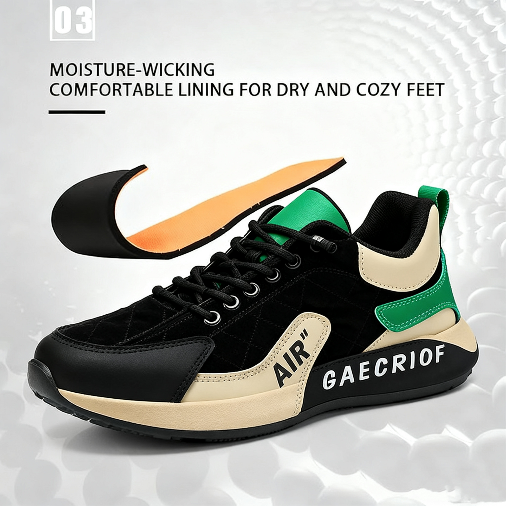 FOUNNE® 【🔥Oferta especial de hoy: 60% de descuento🎁】Zapatillas cómodas para caminar | Zapatillas ligeras y duraderas👟 | Camina sin fatiga durante todo el día | Soporte para el arco del pie | Alivia eficazmente los problemas de los pies✅