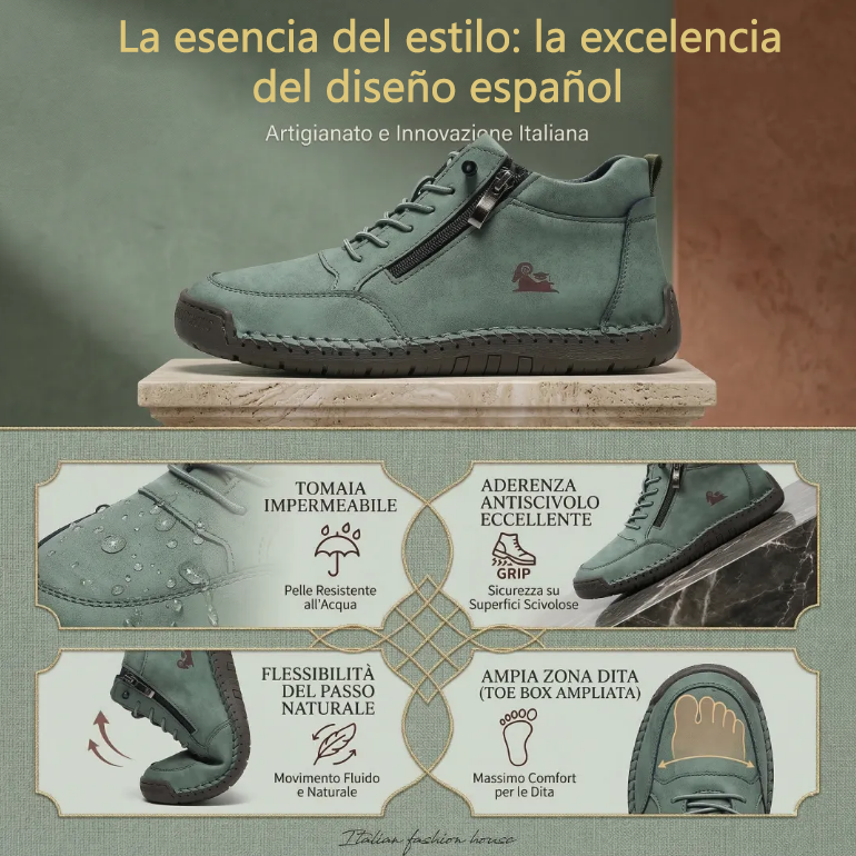 Founne® 【🔥¡Hoy a mitad de precio! ⏰】Comodidad para caminar todo el día | Diseño con soporte para el arco | Súper amortiguación | Alivia el dolor de pies | Impermeable y antideslizante | Corrige la marcha👟