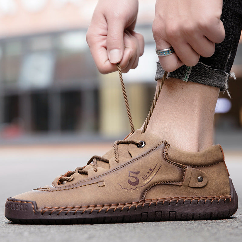 (🎉 Último día 70% de descuento, no te lo pierdas) 🐂 Zapatos ortopédicos de piel de becerro australiana para hombre 👞 Cosidos a mano, transpirables ✅ Soporte de arco: caminar cómodo