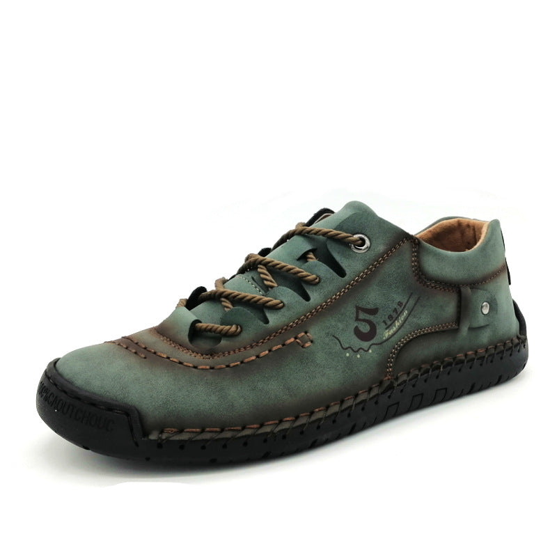 (🎉 Último día 70% de descuento, no te lo pierdas) 🐂 Zapatos ortopédicos de piel de becerro australiana para hombre 👞 Cosidos a mano, transpirables ✅ Soporte de arco: caminar cómodo
