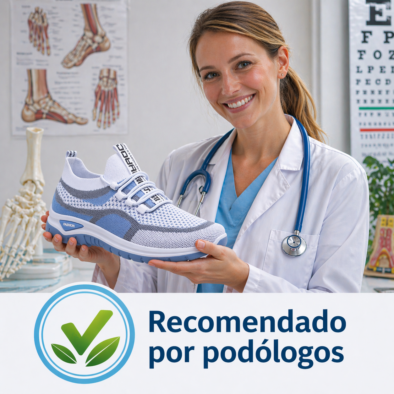 Zapatos ortopédicos FOUNNE® 【🔥50% de descuento hoy🎁】Zapatos casuales ergonómicos para mujer👞 - Cómodos y transpirables, el soporte para el arco mejora la forma de la pierna y alivia fácilmente el dolor de pies🦶