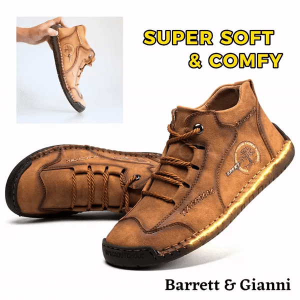 🔥 50% OFF | Zapatos de Piel de Becerro Premium: Soporte de Arco, Impermeables y Antideslizantes. ¡Camina sin esfuerzo!