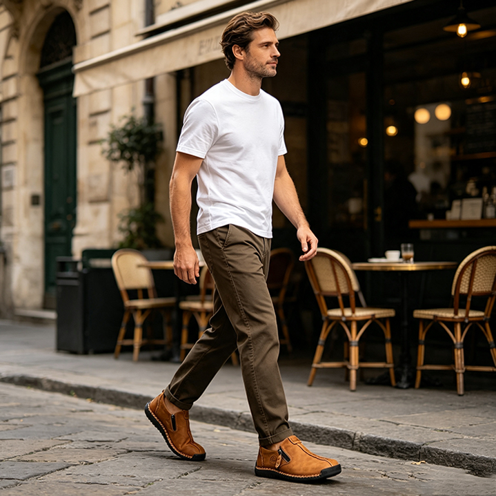 🎉 ¡Último día! ¡50% de descuento! ✅ Zapatos ortopédicos diseñados para personas con problemas en los pies, hechos de piel de becerro australiana. 👞 Proporcionan soporte para el arco del pie y alivian el dolor de espalda, articulaciones y pies.
