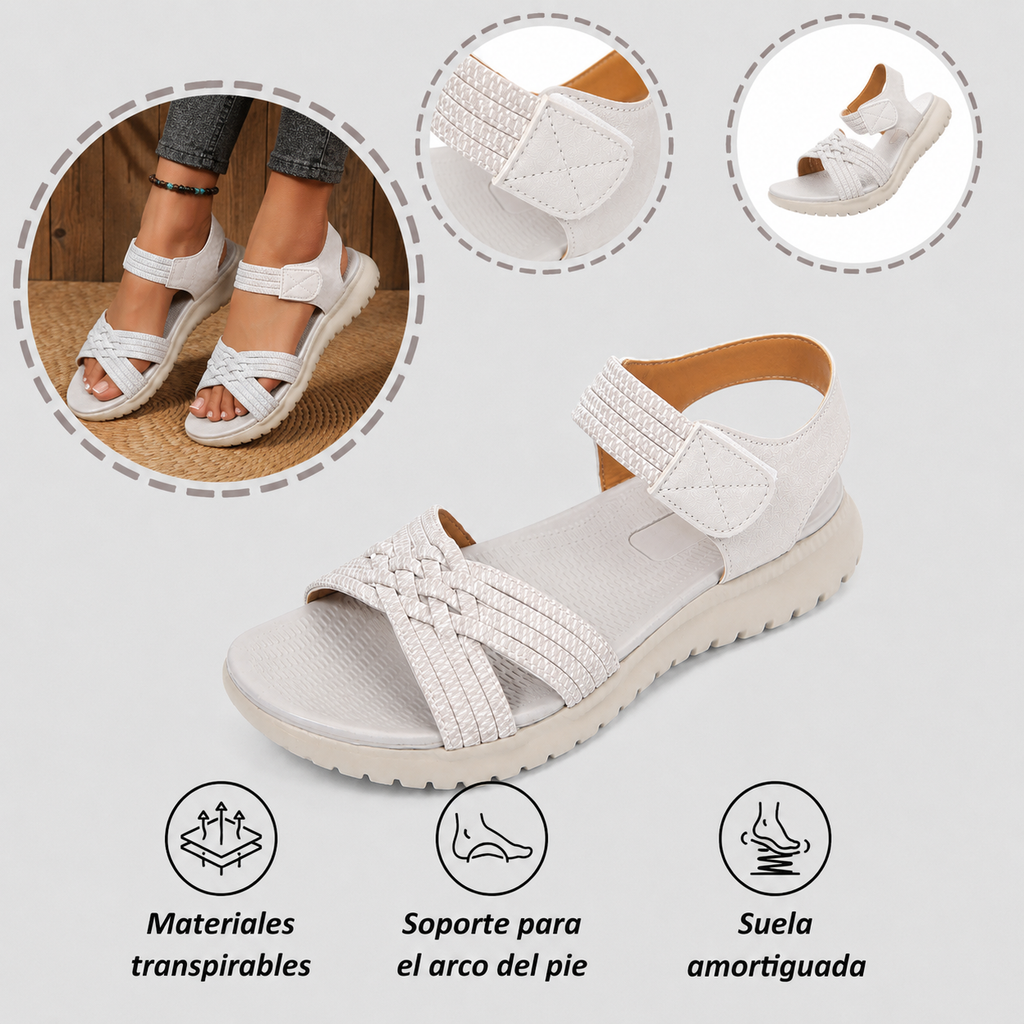 ⏰ ¡Último día! ¡50 % de descuento! ¡No te lo pierdas! ✅️ Sandalias cómodas con soporte para el arco del pie: alivian el dolor de pies y cuentan con un diseño ergonómico.