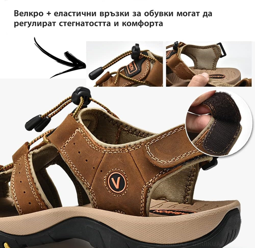 Zapatos ortopédicos FOUNNE® [🔥60% de descuento hoy🎁] Nuevas sandalias europeas de cuero genuino ✅ Diseño de punta ancha | Cierre de velcro | Suela duradera y antideslizante | 🔴Soporte de arco multipunto | Suaves y cómodas