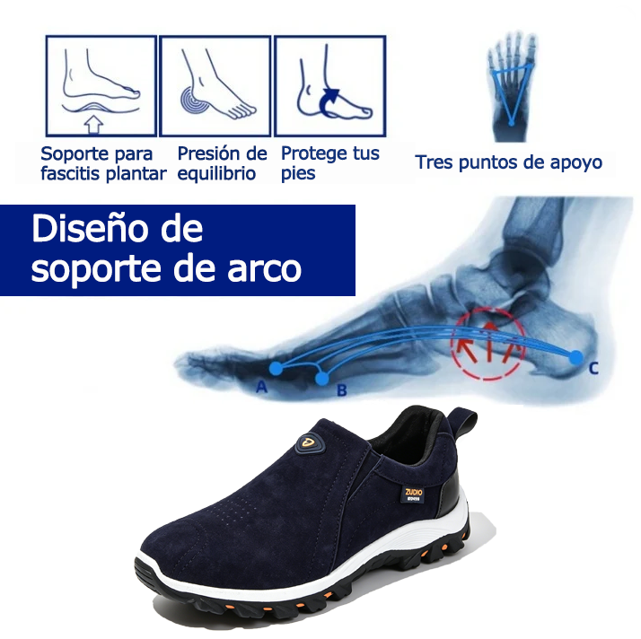 Founne® 【🔥¡Hoy a mitad de precio! ⏰】Comodidad para caminar todo el día | Diseño con soporte para el arco | Súper amortiguación | Alivia el dolor de pies | Impermeable y antideslizante | Corrige la marcha👟（副本）（副本）