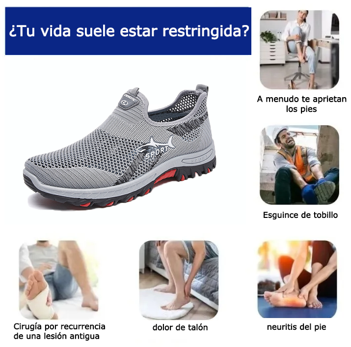 Founne® 【🔥¡Hoy a mitad de precio! ⏰】Comodidad para caminar todo el día | Diseño con soporte para el arco | Súper amortiguación | Alivia el dolor de pies | Antideslizante y seguro | Corrige la marcha👟