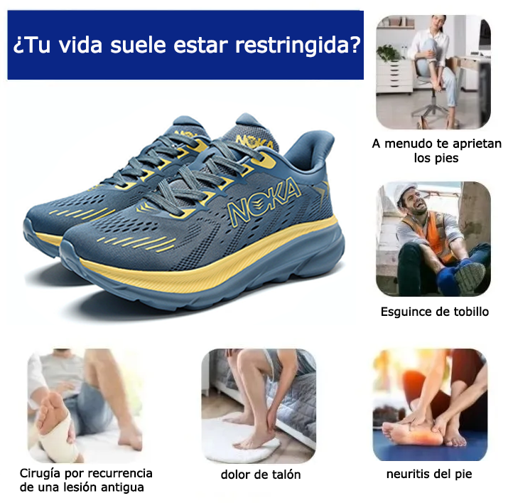 Zapatos ortopédicos Founne® [🎁¡Hoy a mitad de precio🔥]Zapatillas deportivas cómodas 👟 Transpirables y frescas | Diseño con soporte para el arco | Alivian eficazmente el dolor de pies✅