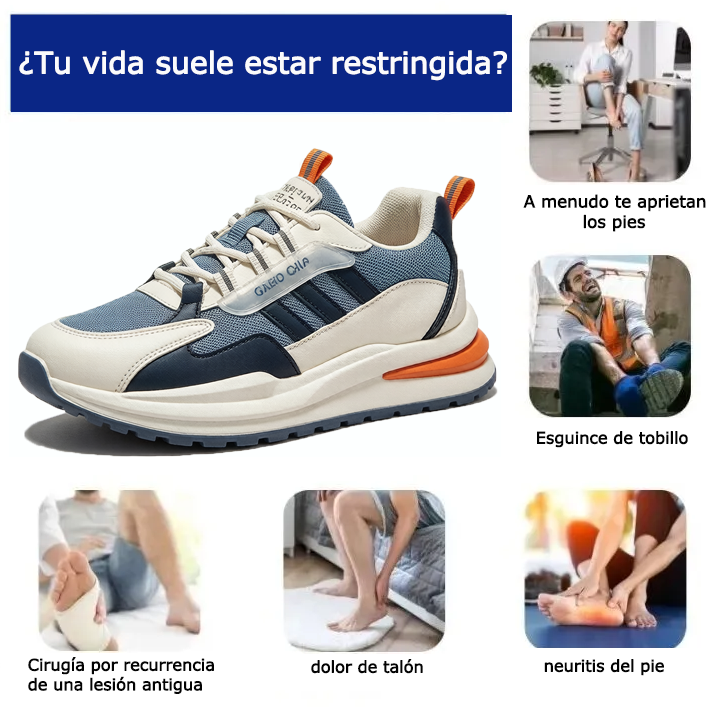 Zapatos ortopédicos FOUNNE® [🔥¡Hoy a mitad de precio!🎁] Zapatos cómodos para caminar👟 Soporte para el arco | Alivia eficazmente los dolor de pie, dolor de arco, pies cansados✅