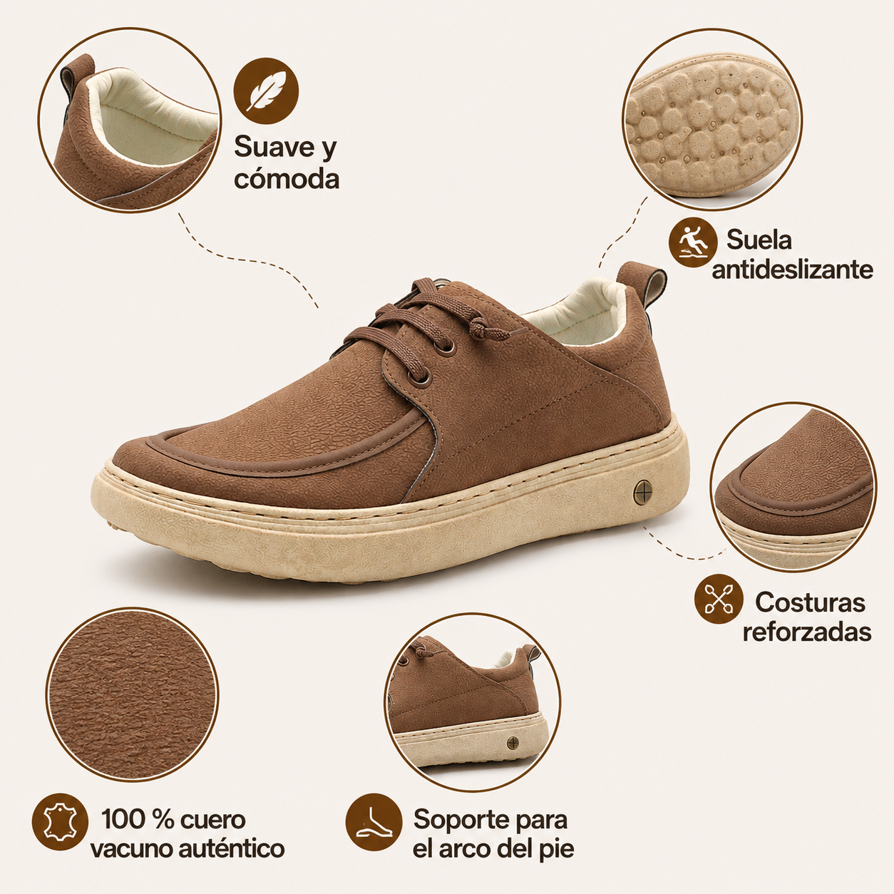 FOUNNE® 【🔥¡Hoy a mitad de precio!⏰】✅ Zapatos ortopédicos de alta calidad 🦶 Nuevo estilo 2026, impermeables y antideslizantes 🔴 Previenen problemas en los pies | Comodidad para caminar todo el día