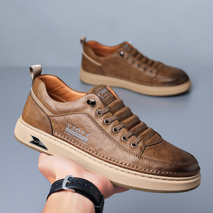 Founne® 【⏰¡Hoy a mitad de precio! ⚡】Zapatos de piel española hechos a mano | Elegantes y refinados | Cómodos y transpirables | Alivian el dolor de pies | Acompañan al hombre en cada paso