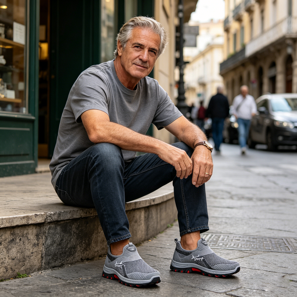 Founne® 【🔥¡Hoy a mitad de precio! ⏰】Comodidad para caminar todo el día | Diseño con soporte para el arco | Súper amortiguación | Alivia el dolor de pies | Antideslizante y seguro | Corrige la marcha👟