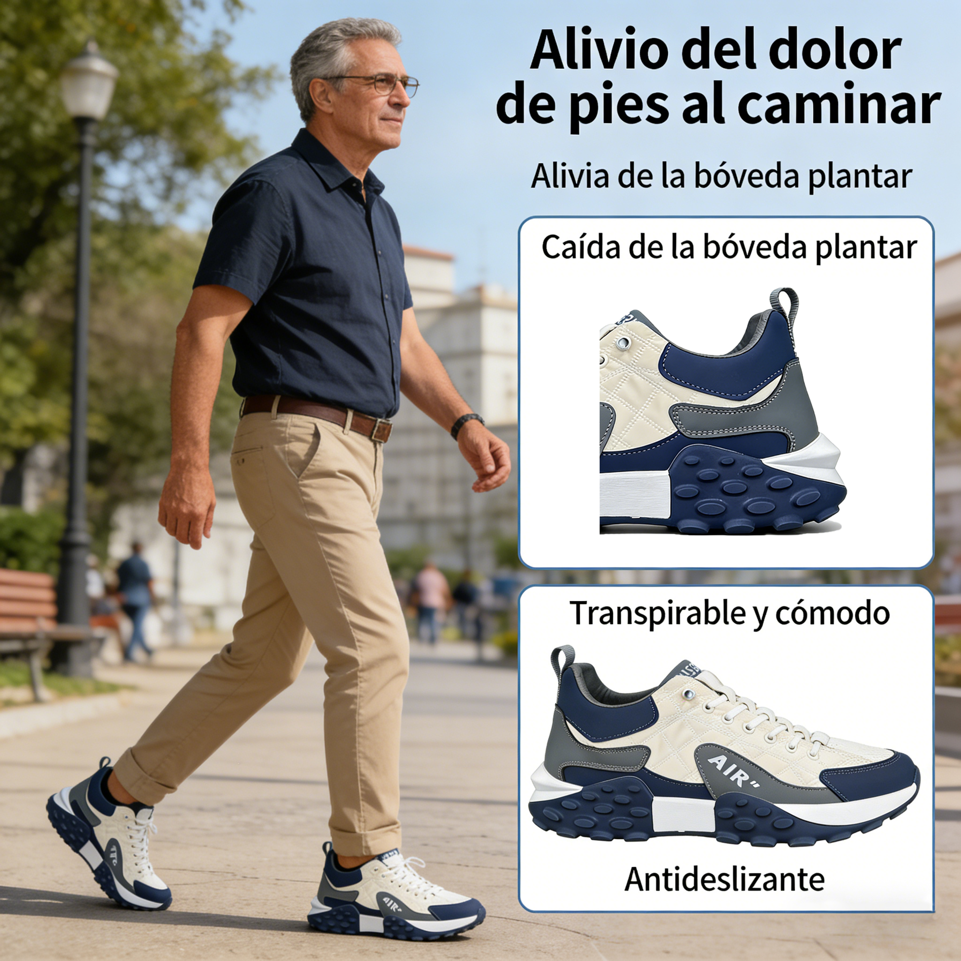 Founne® 【🔥¡Solo por tiempo limitado, a mitad de precio hoy!⏰】Zapatillas deportivas | Súper absorción de impactos | Cómodas y sin dolor | Impermeables y antideslizantes | Corrección de la marcha👟