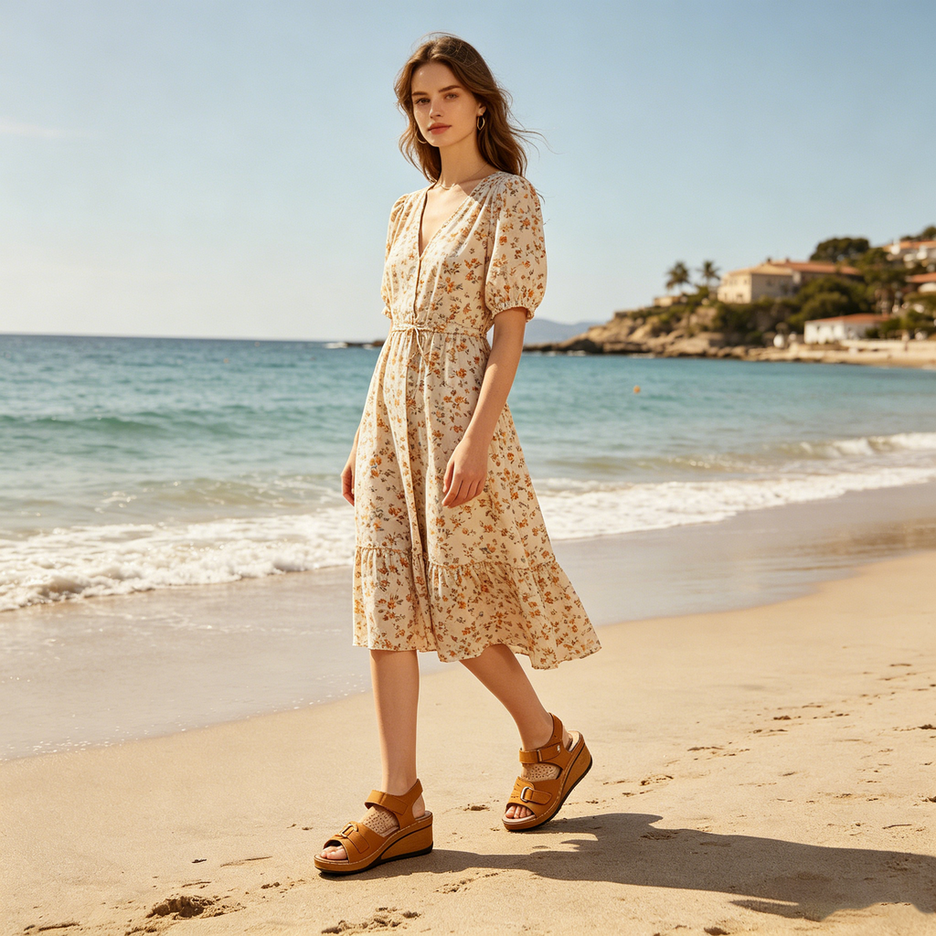 Sandalias ortopédicas FOUNNE® 【🔥50% de descuento hoy🎁】 Sandalias de verano👡✅ Diseño con velcro✅ Alivia el dolor de pies✅ Soporte para el arco: Comodidad todo el día👟