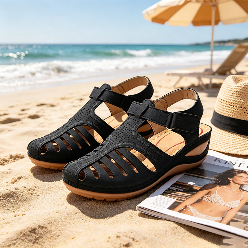 Zapatos ortopédicos FOUNNE® [🔥Oferta por tiempo limitado🎁] Sandalias de verano | Diseño ergonómico | Construcción calada | Cómodas y transpirables | Alivio del dolor ✅