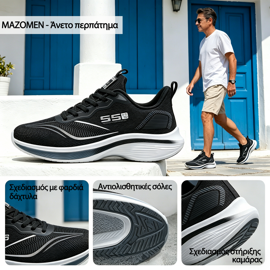 FOUNNE® 【🔥Oferta especial de hoy: 60% de descuento🎁】Zapatillas cómodas para caminar | Zapatillas ligeras y duraderas👟 | Camina sin fatiga durante todo el día | Soporte para el arco del pie | Alivia eficazmente los problemas de los pies✅