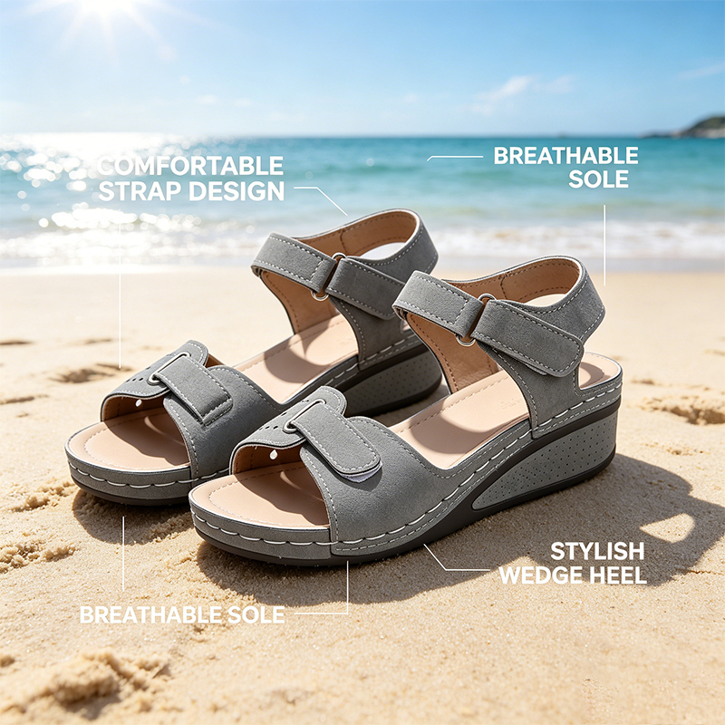 Sandalias ortopédicas FOUNNE® 【🔥50% de descuento hoy🎁】 Sandalias de verano👡✅ Diseño con velcro✅ Alivia el dolor de pies✅ Soporte para el arco: Comodidad todo el día👟（副本）
