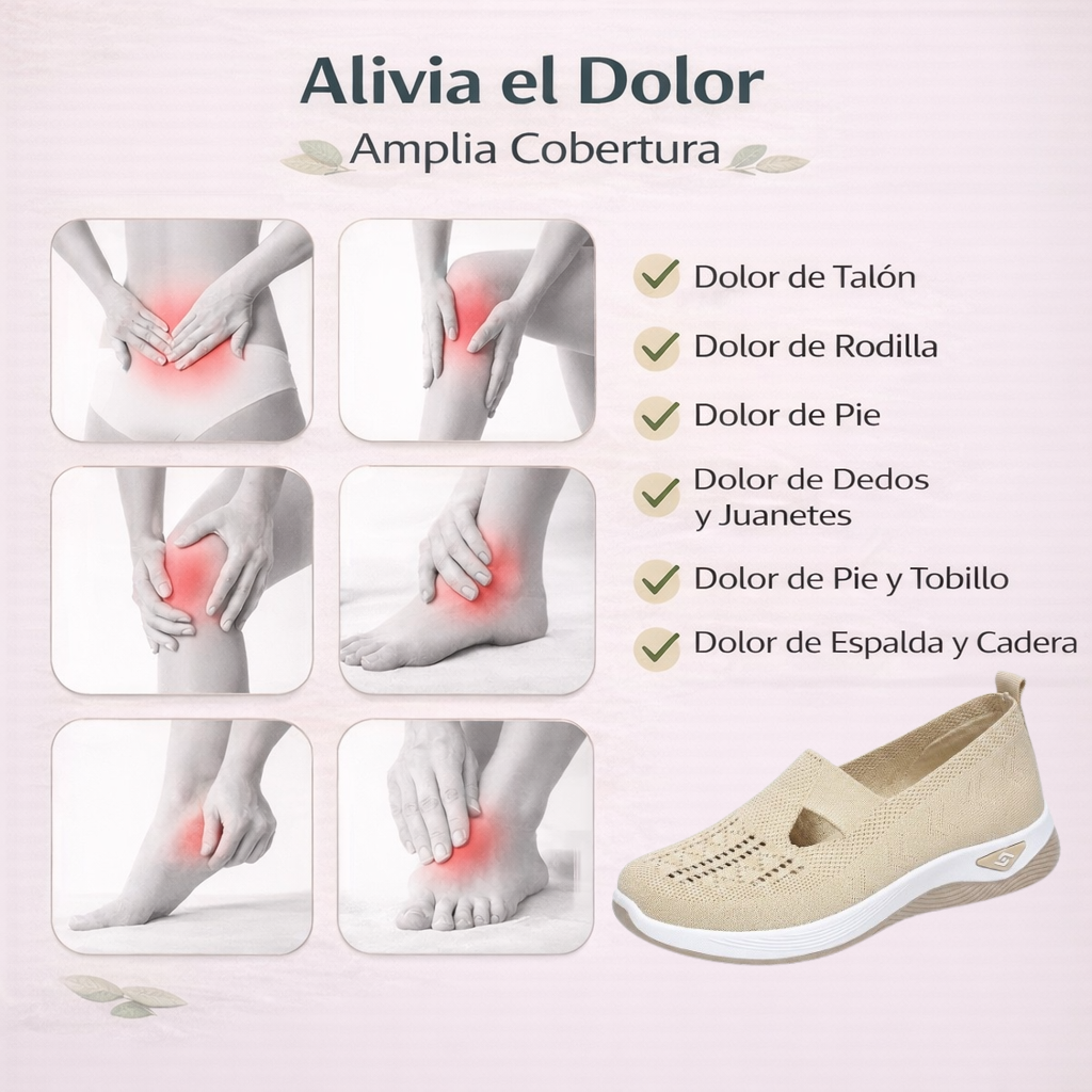 Zapatos ortopédicos FOUNNE® [🔥Oferta por tiempo limitado🎁] Zapatos cómodos para caminar | Diseño transpirable | Frescos y transpirables | Mejoran la forma de las piernas | Alivian el dolor de pies ✅