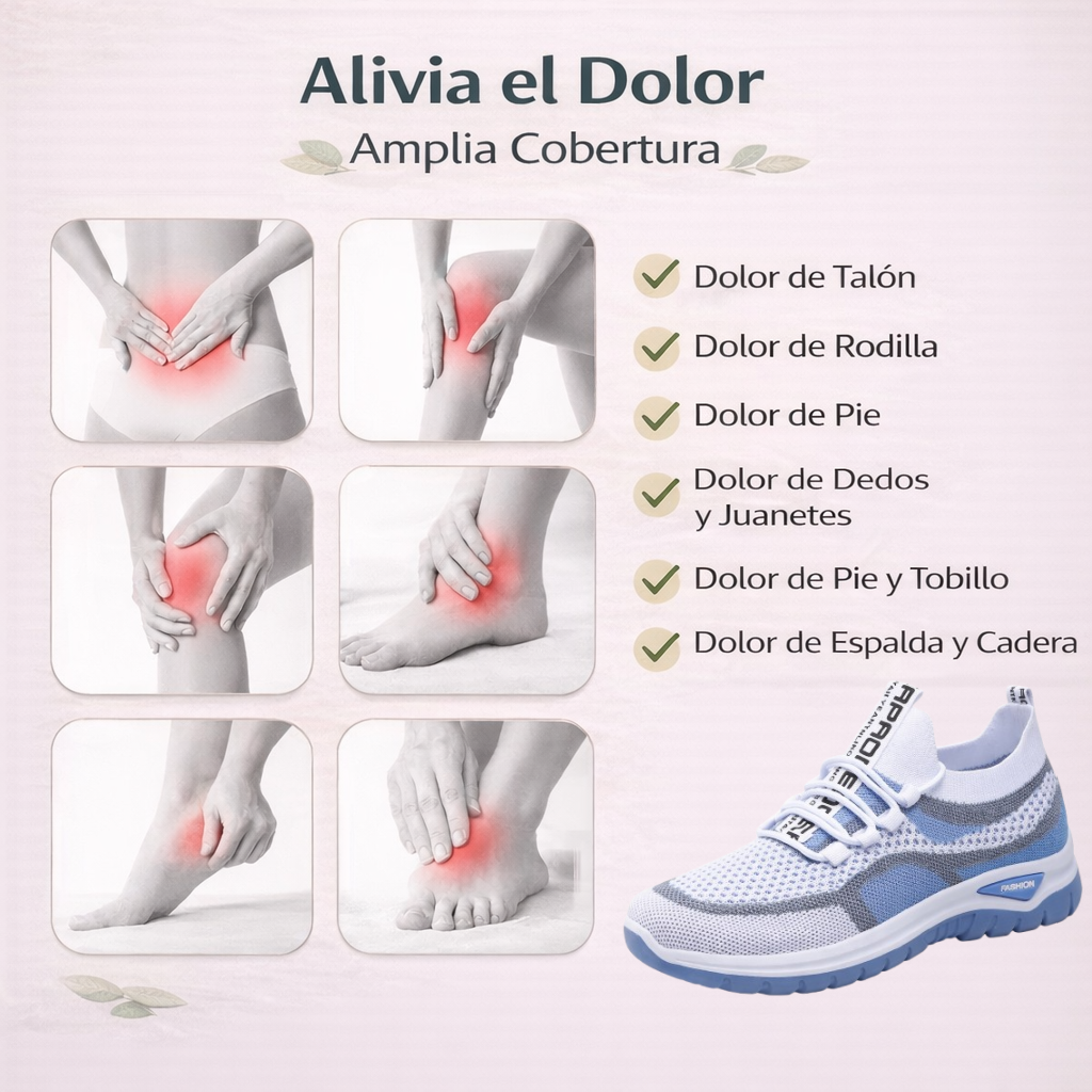Zapatos ortopédicos FOUNNE® 【🔥50% de descuento hoy🎁】Zapatos casuales ergonómicos para mujer👞 - Cómodos y transpirables, el soporte para el arco mejora la forma de la pierna y alivia fácilmente el dolor de pies🦶
