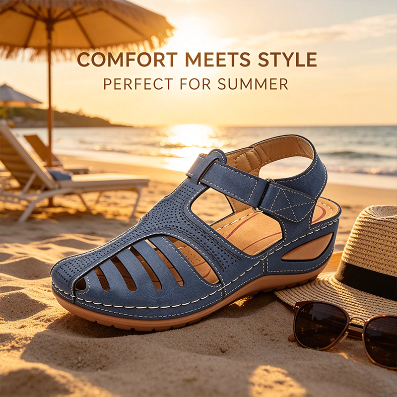 Zapatos ortopédicos FOUNNE® [🔥Oferta por tiempo limitado🎁] Sandalias de verano | Diseño ergonómico | Construcción calada | Cómodas y transpirables | Alivio del dolor ✅
