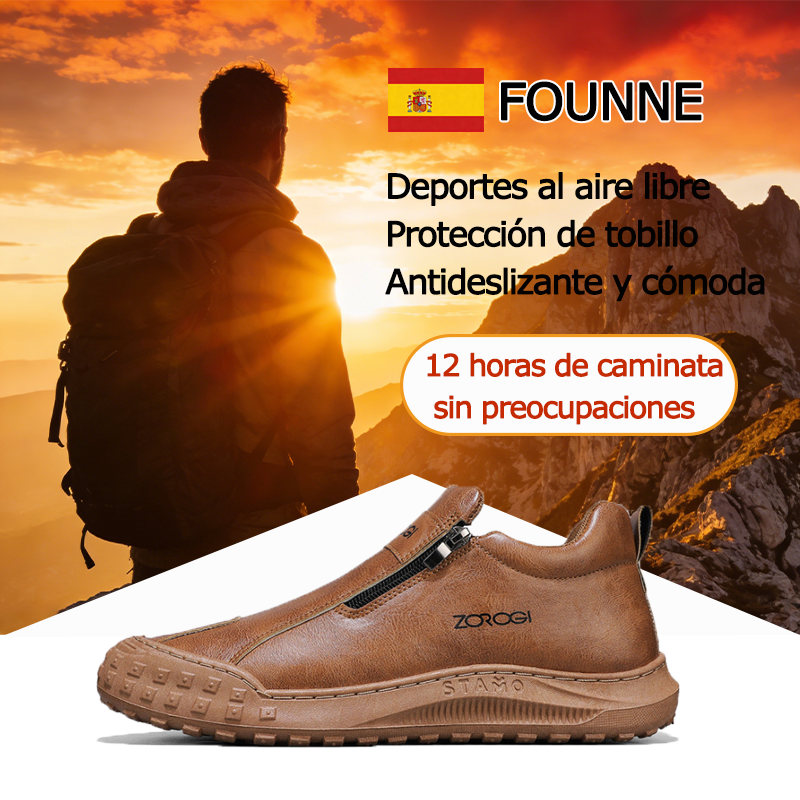 Founne® 【🔥Novedad | ¡Tiempo limitado a mitad de precio!⏰】Zapatos de piel española de primera calidad | Suaves y cómodos | Alivian el dolor de pies | Cómodos para caminar todo el día👞
