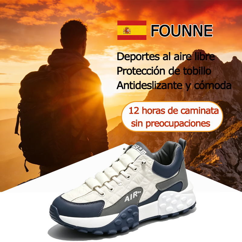 FOUNNE® 【🔥Oferta especial de hoy: 60% de descuento🎁】Zapatillas cómodas para caminar | Zapatillas ligeras y duraderas👟 | Camina sin fatiga durante todo el día | Soporte para el arco del pie | Alivia eficazmente los problemas de los pies✅