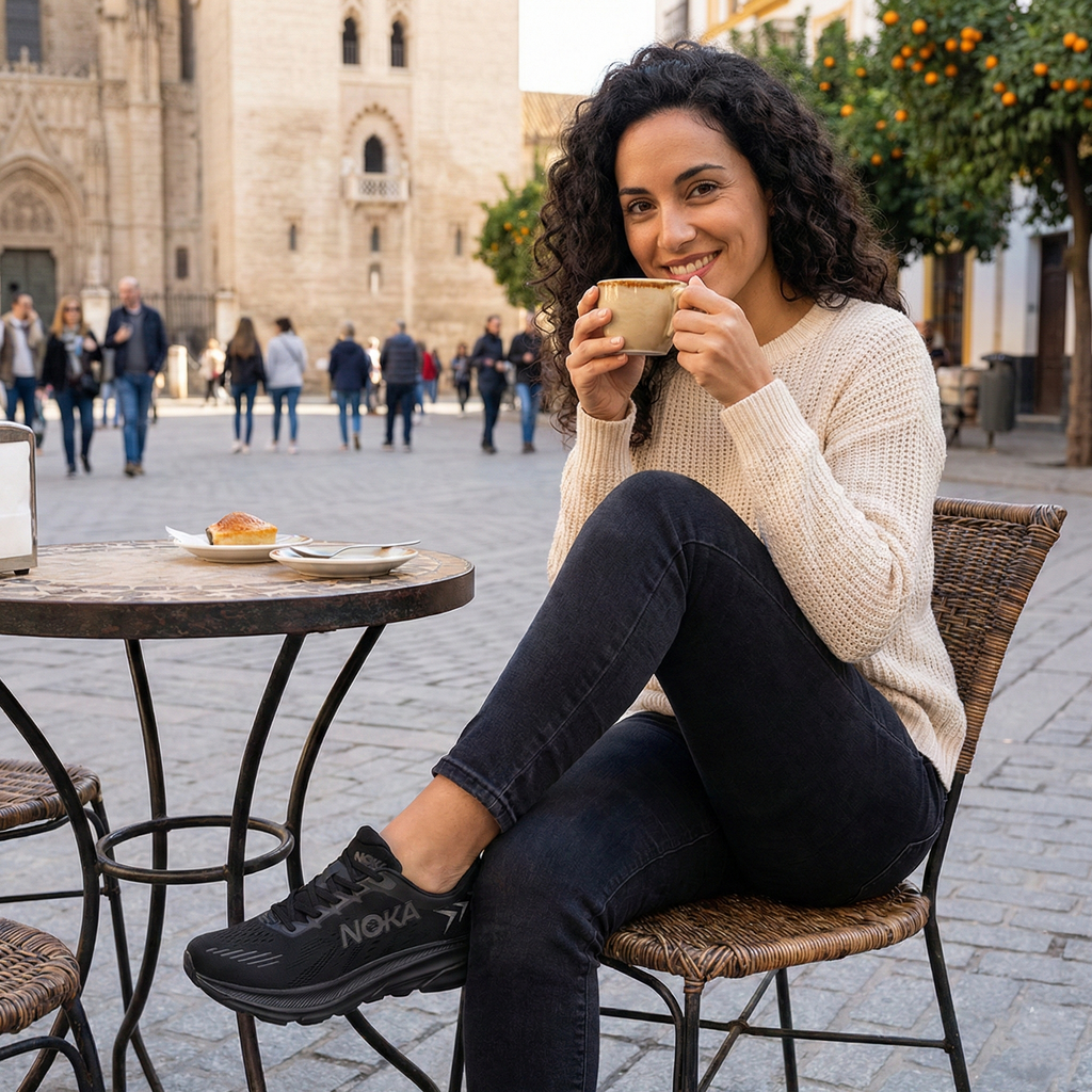🎁Zapatos cómodos para caminar - Zapatos deportivos livianos y acolchados👟 Sin fatiga en los pies durante caminatas durante todo el día - Soporte de arco - Alivia eficazmente los problemas de los pies✅