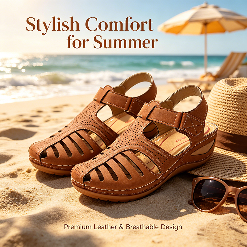 Zapatos ortopédicos FOUNNE® [🔥Oferta por tiempo limitado🎁] Sandalias de verano | Diseño ergonómico | Construcción calada | Cómodas y transpirables | Alivio del dolor ✅