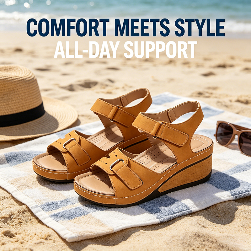 Sandalias ortopédicas FOUNNE® 【🔥50% de descuento hoy🎁】 Sandalias de verano👡✅ Diseño con velcro✅ Alivia el dolor de pies✅ Soporte para el arco: Comodidad todo el día👟（副本）