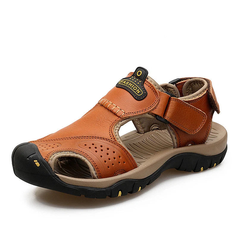 Founne 【⏰¡Nuevos zapatos de playa, 50% de descuento hoy!】 Fabricados en piel de vacuno de primera calidad, cómodos y transpirables, alivian la fatiga del pie. El calzado perfecto para el verano.