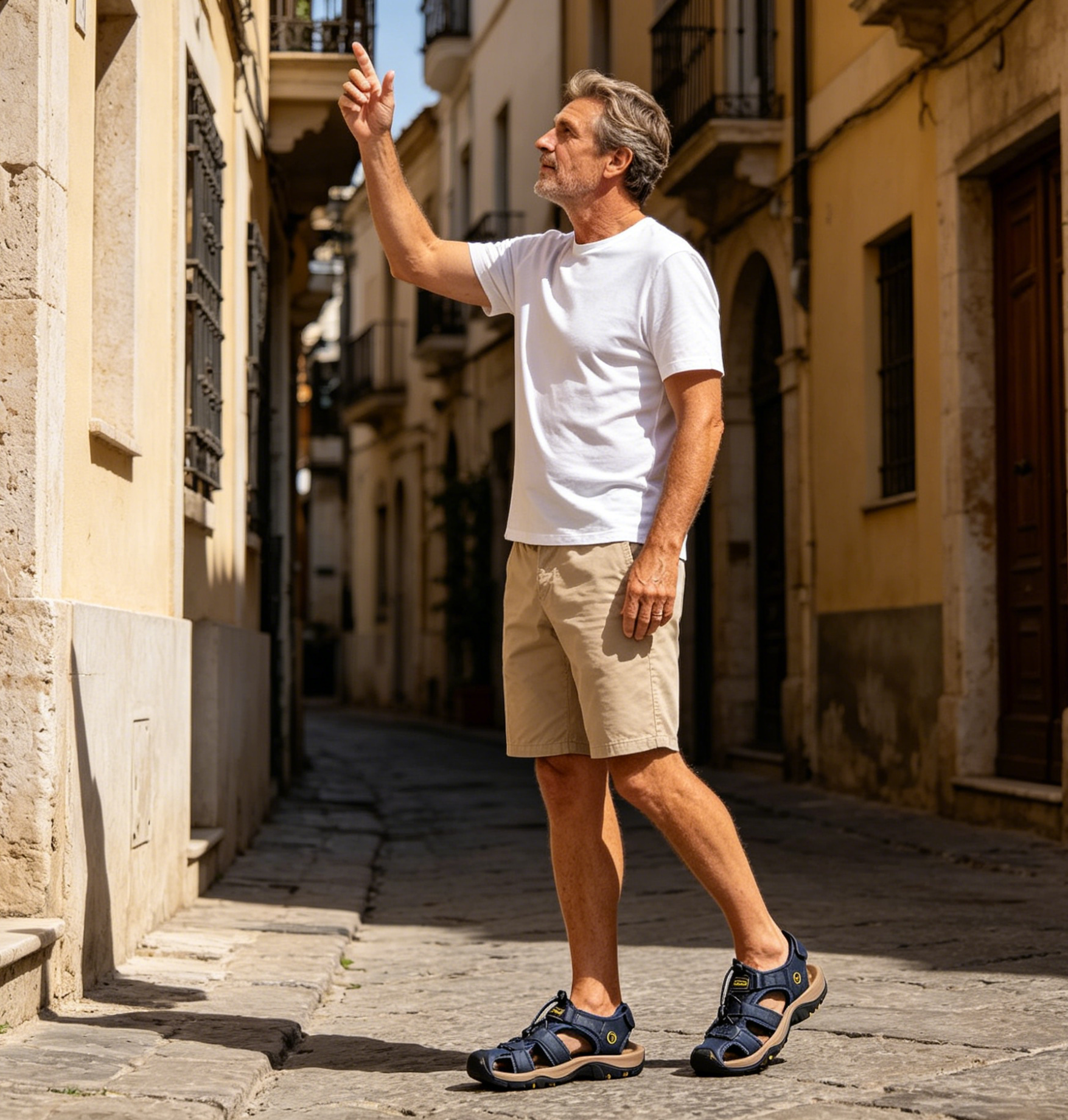 Zapatos ortopédicos FOUNNE® [🔥60% de descuento hoy🎁] Nuevas sandalias europeas de cuero genuino ✅ Diseño de punta ancha | Cierre de velcro | Suela duradera y antideslizante | 🔴Soporte de arco multipunto | Suaves y cómodas