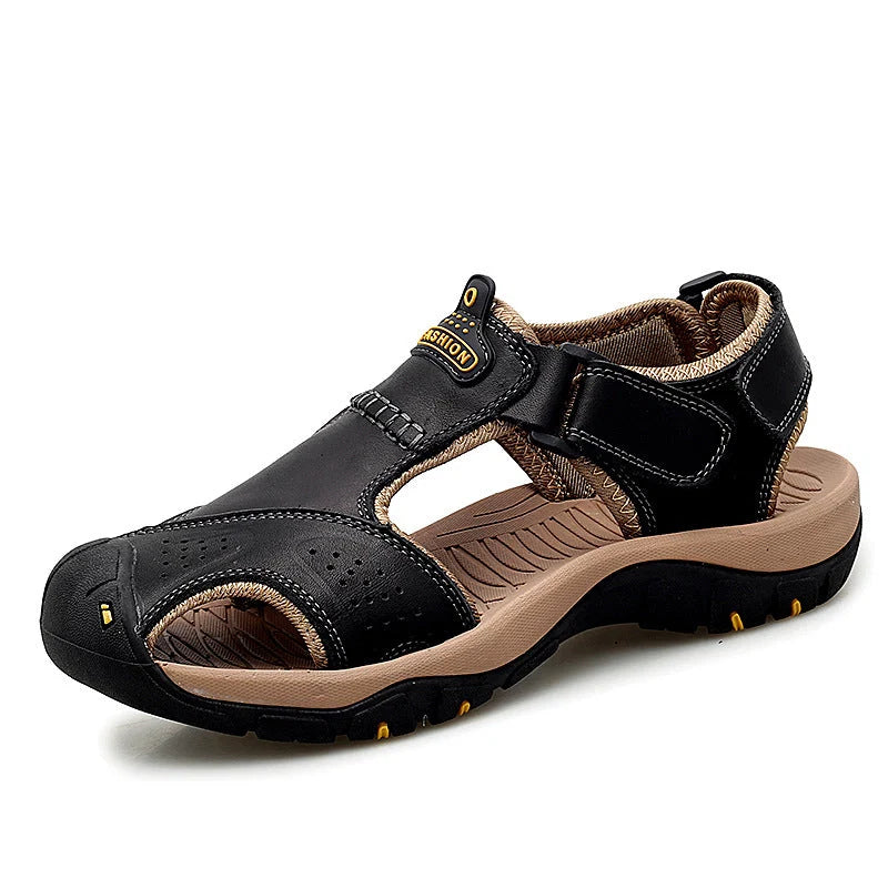 Founne 【⏰¡Nuevos zapatos de playa, 50% de descuento hoy!】 Fabricados en piel de vacuno de primera calidad, cómodos y transpirables, alivian la fatiga del pie. El calzado perfecto para el verano.