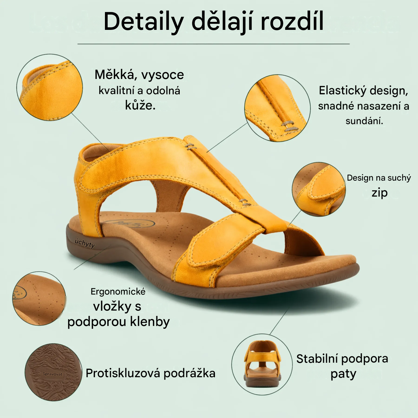 Zapatos ortopédicos FOUNNE® 【🔥50% de descuento hoy🎁】 Las sandalias de verano más populares de Europa👡 | Caminar cómodo y sin dolor | Diseño con soporte para el arco del pie | La elección perfecta para viajar en verano✅
