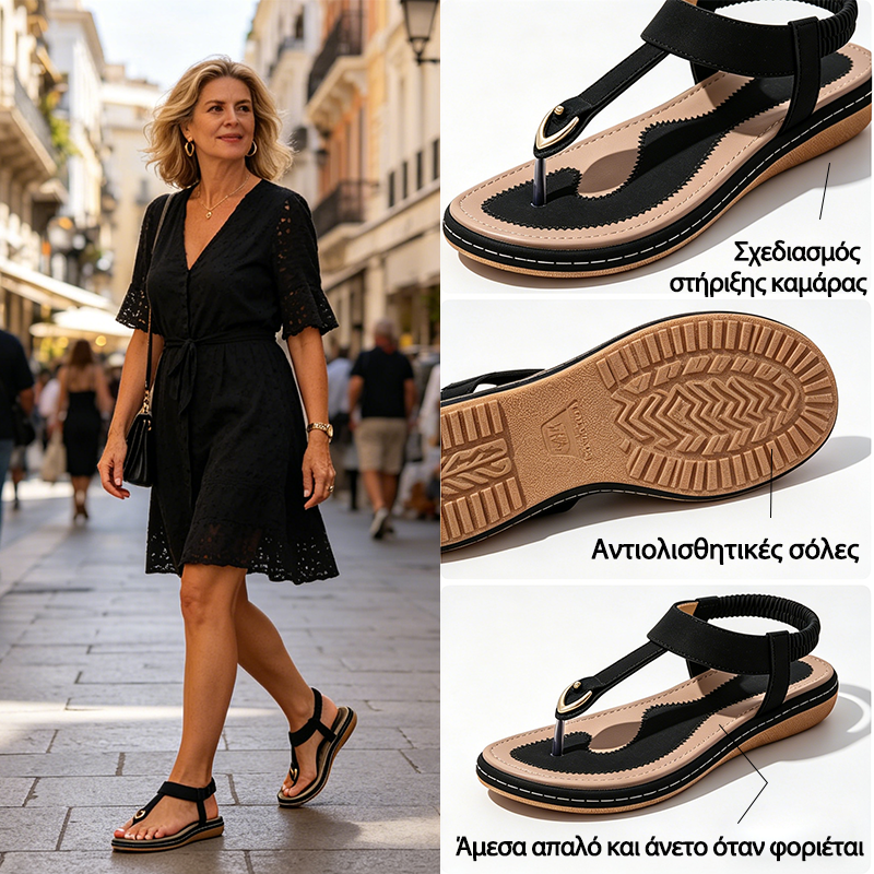 Mazomen® 【⏰Μισή τιμή σήμερα👟】Αυτά τα παπούτσια είναι ιδανικά για καλοκαιρινές εξόδους | Μαλακά και άνετα | Σχεδιασμός στήριξης καμάρας | Ανακουφίζει αποτελεσματικά από την κόπωση | Ανακουφίζει από τον πόνο | Βελτιωμένη αντίσταση ολίσθησης👞