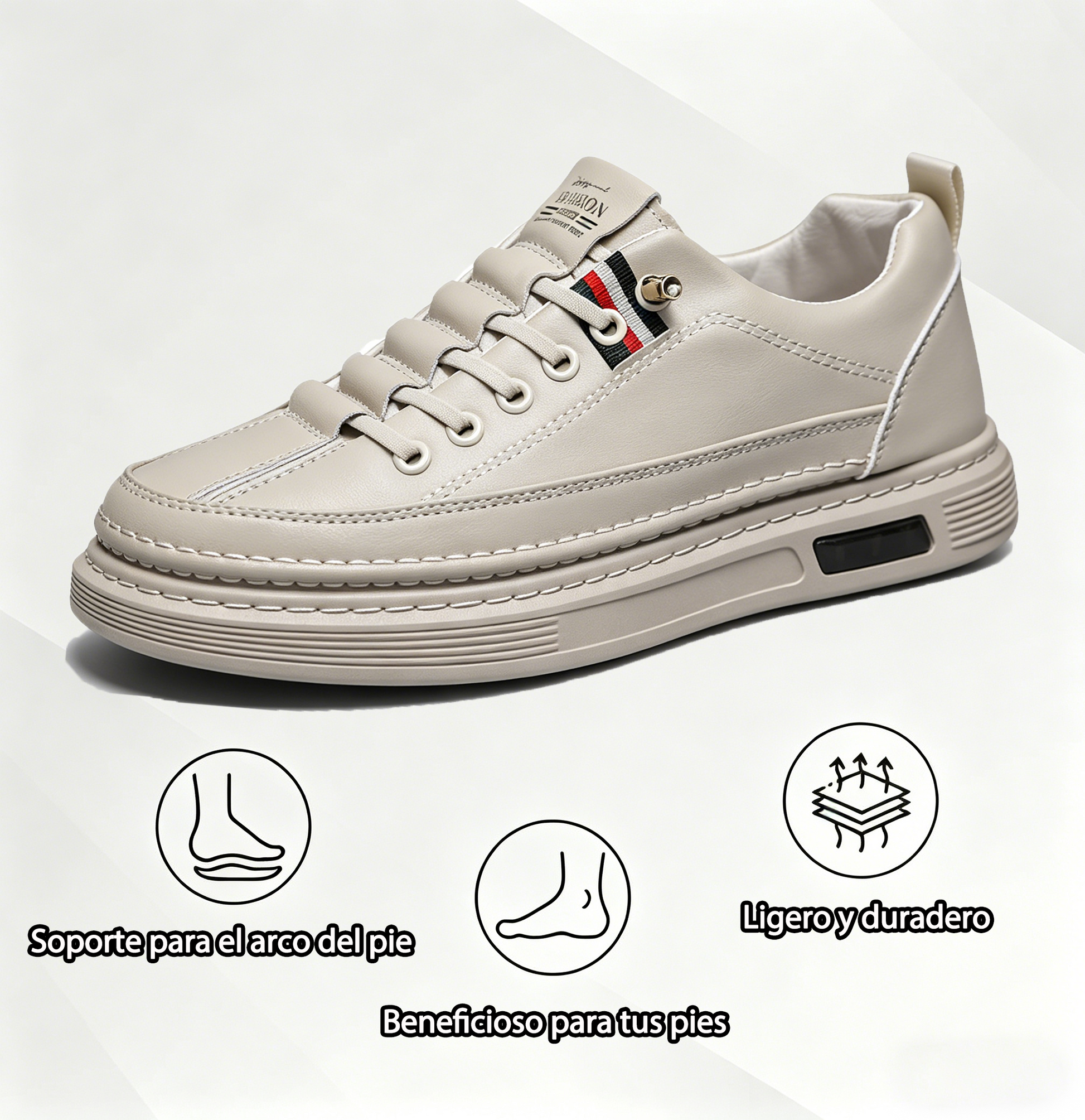FOUNNE® 【🔥¡Hoy a mitad de precio! ⏰】Comodidad para caminar todo el día | Diseño con soporte para el arco | Súper amortiguación | Alivia el dolor de pies | Impermeable y antideslizante | Corrige la marcha👟