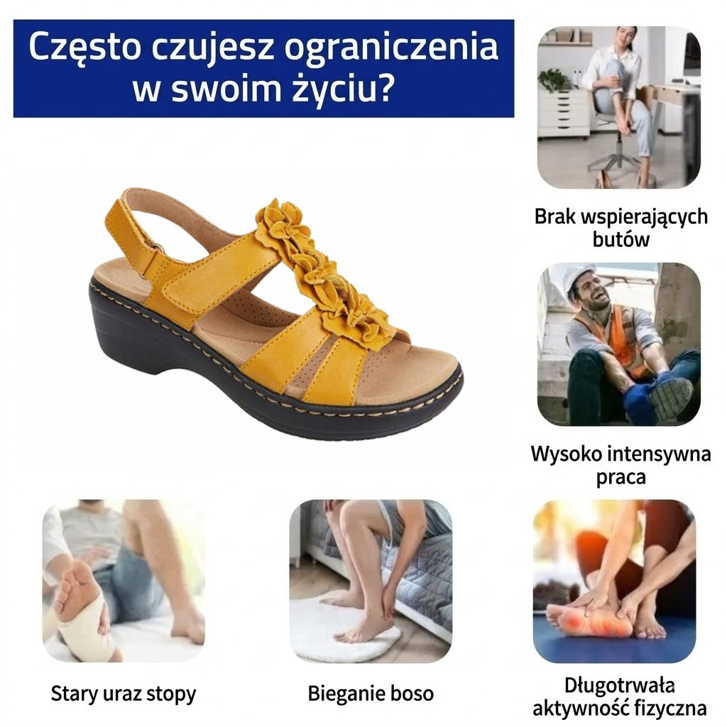 ⏰Ograniczona czasowo promocja z obniżką o połowę🔥Letnie sandały ortopedyczne ✅Wsparcie łuku stopy ✅Wygodne i bezbolesne chodzenie ✅Ergonomiczna konstrukcja