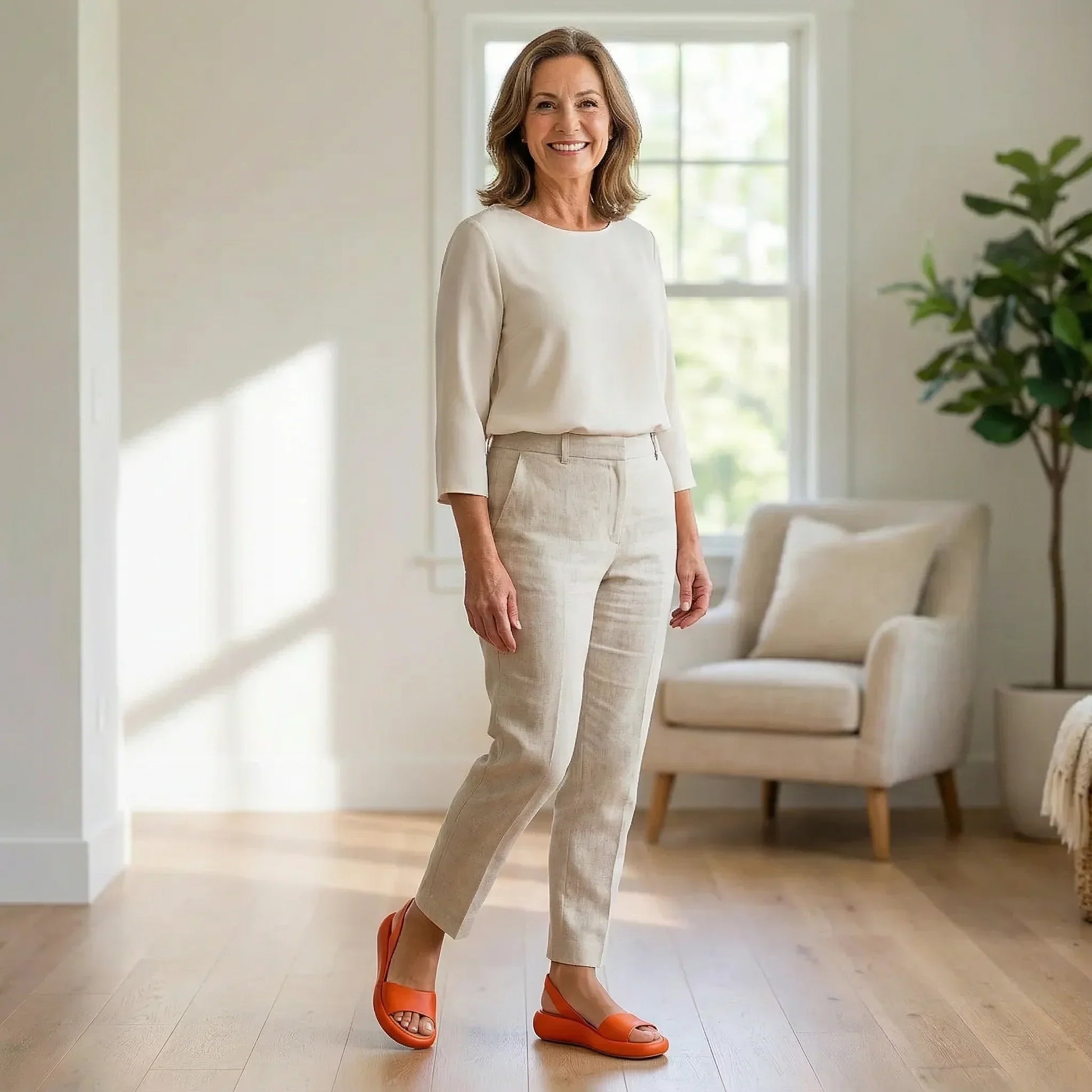 Zapatos ortopédicos FOUNNE® [🔥50% de descuento hoy🎁] Las sandalias más populares de Europa👡 | Aptas para uso en interiores y exteriores | Correa antideslizante en el talón | Suaves y cómodas✅