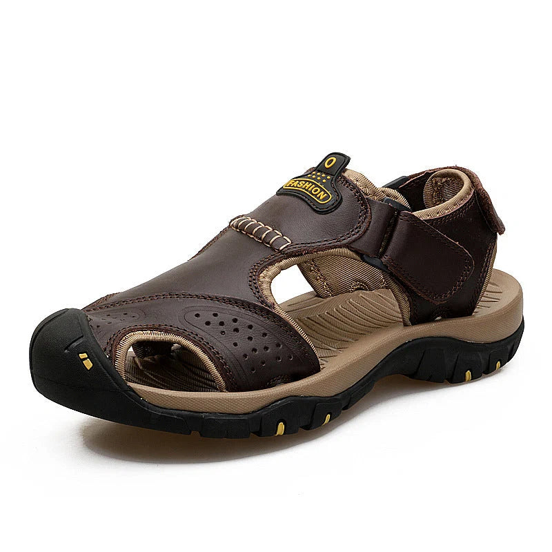 Founne 【⏰¡Nuevos zapatos de playa, 50% de descuento hoy!】 Fabricados en piel de vacuno de primera calidad, cómodos y transpirables, alivian la fatiga del pie. El calzado perfecto para el verano.