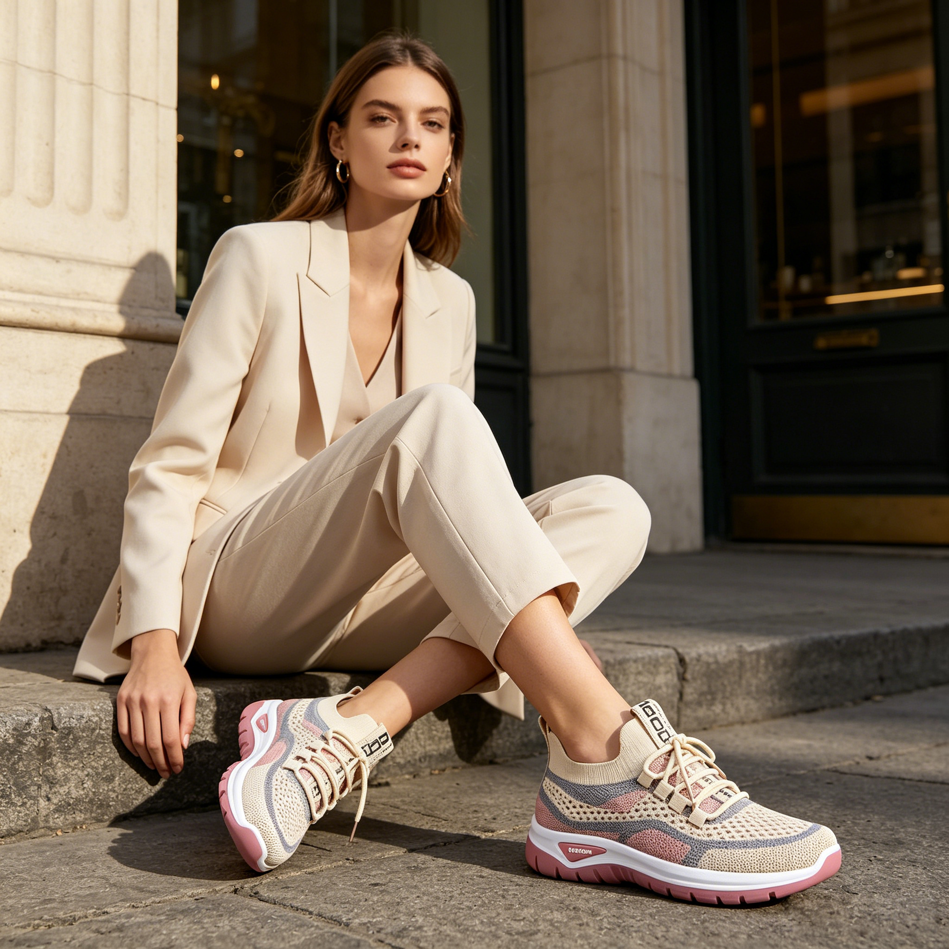 Zapatos ortopédicos FOUNNE® 【🔥50% de descuento hoy🎁】Zapatos casuales ergonómicos para mujer👞 - Cómodos y transpirables, el soporte para el arco mejora la forma de la pierna y alivia fácilmente el dolor de pies🦶