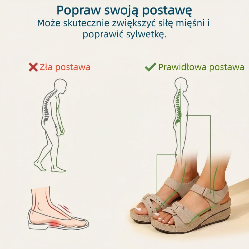 Sandalias ortopédicas FOUNNE® 【🔥50% de descuento hoy🎁】 Sandalias de verano👡✅ Diseño con velcro✅ Alivia el dolor de pies✅ Soporte para el arco: Comodidad todo el día👟