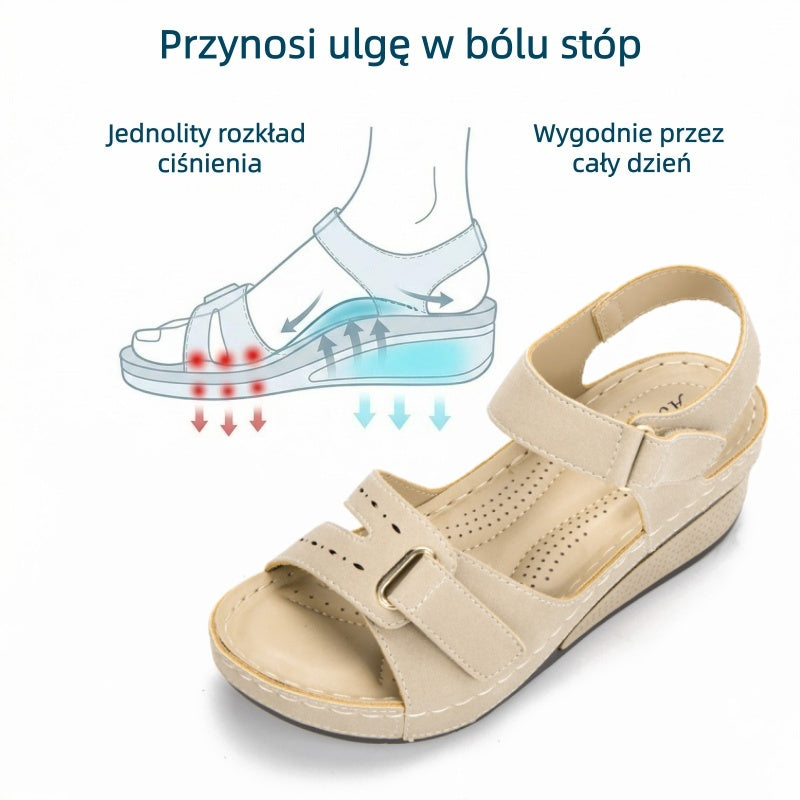 Sandalias ortopédicas FOUNNE® 【🔥50% de descuento hoy🎁】 Sandalias de verano👡✅ Diseño con velcro✅ Alivia el dolor de pies✅ Soporte para el arco: Comodidad todo el día👟