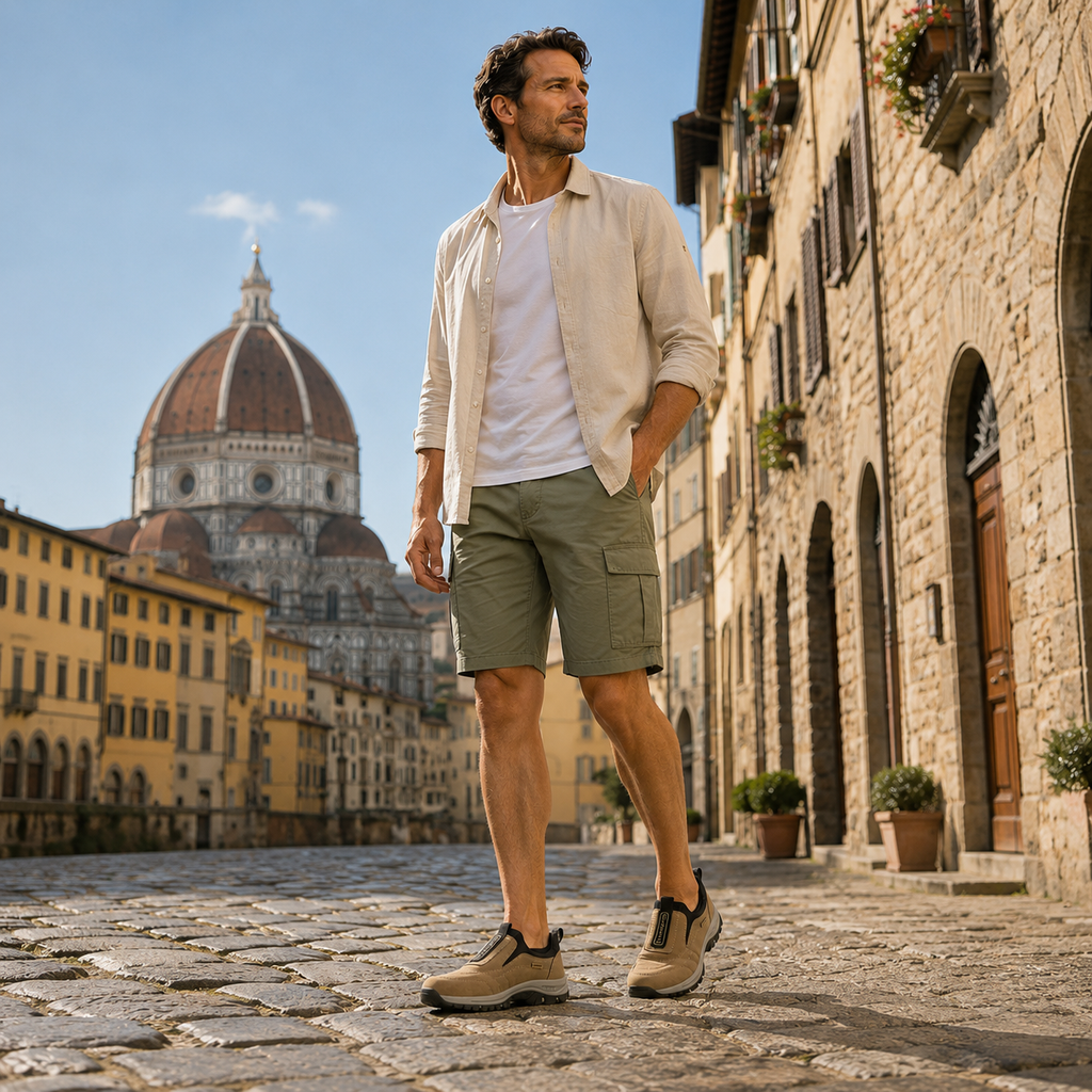 🎁50 % popusta danes – ne zamudite! 👞 Moški ortopedski semiš čevlji ✅ Lajša bolečine v stopalih ✅ Podpora za stopalni lok: Celodnevno udobje