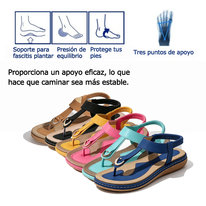 Zapatos ortopédicos FOUNNE® 【🔥50% de descuento hoy🎁】Sandalias de verano👡 | Cómodas para caminar | Diseño con soporte para el arco | Alivian eficazmente la fatiga y el dolor | Mayor resistencia al deslizamiento✅